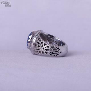 انگشتر بلو توپاز سوئیسی اصل مردانه