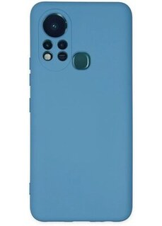 کاور و قاب INFINIX HOT 11S CASE NANO VELVET SILICONE آبی Akman