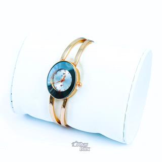 ساعت  مچی زنانه طلاییِ SHIKAI حاشیه مشکی کد SW-055