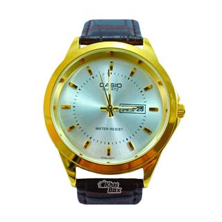 ساعت مچی عقربه ای اسپرت CASIO بند قهوه ای سوخته SW-016