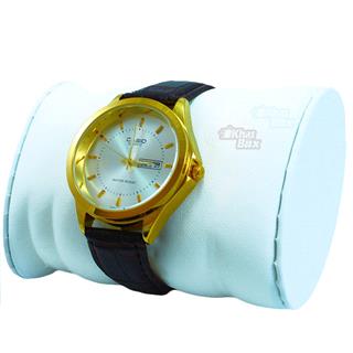 ساعت مچی عقربه ای اسپرت CASIO بند قهوه ای سوخته SW-016