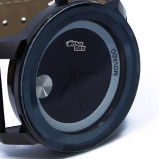 ساعت مچی عقربه ای اسپرت movado بند مشکی کد SW-088