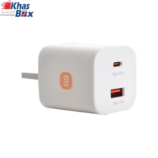 آداپتور شارژر 67 واتی شیائومی مدل MDY-K50-EF با کابل تایپ سی - سفید