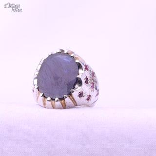 انگشتر یاقوت کبود اصل رکاب دستساز 