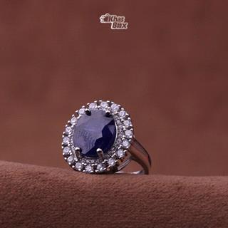 انگشتر یاقوت کبود آفریقا اصل زنانه