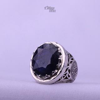 انگشتر یاقوت کبود آفریقا مردانه