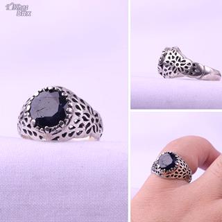 انگشتر نقره یاقوت کبود اصل مردانه