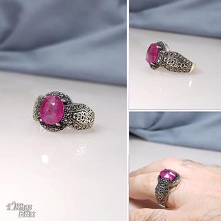 انگشتر یاقوت مردانه اسپرت سرخ آفریقایی