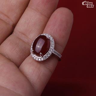 انگشتر عقیق یمنی جواهری زنانه