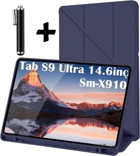 کاور تبلت قاب SAMSUNG GALAXY TAB S9 S10 ULTRA 14.6 اینچی با جای قلم پایه سیلیکونی حالت خواب مووتک m.tk moveteck