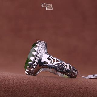 انگشتر زبرجد اصل دستساز مردانه