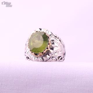 انگشتر مردانه زبرجد اصل دستساز