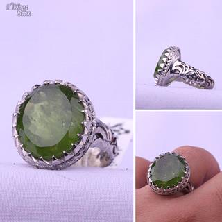 انگشتر زبرجد اصل دستساز مردانه