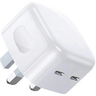 آداپتور شارژر اپل 35 وات USB-C دو پورت اورجینال