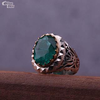 انگشتر زمرد برزیلی مردانه
