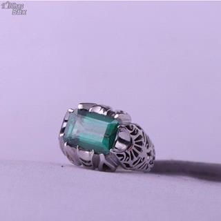 انگشتر توپاز سبز اصل مردانه