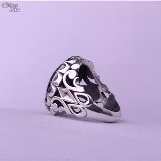 انگشتر حدید صینی نقش حرز عین علی مردانه