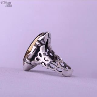 انگشتر حدید صینی نقش حرز علی سه جلاله مردانه