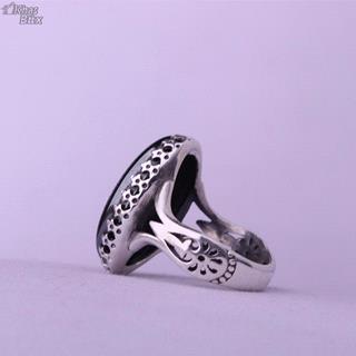 انگشتر حدید صینی نقش هفت جلاله مردانه