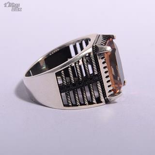 انگشتر طرح ترک اسپرت نگین الکساندریت مردانه 