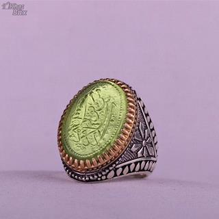 انگشتر کهربا خطی مردانه