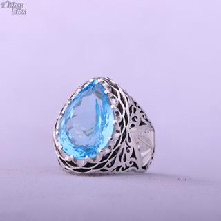 انگشتر توپاز سوئیس اصل مردانه