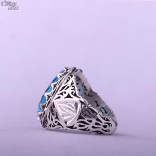 انگشتر توپاز سوئیس اصل مردانه