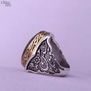 انگشتر حدید صینی نقش آیت الکرسی مردانه