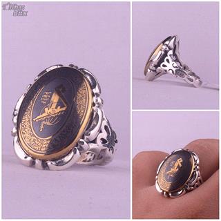 انگشتر حدید مردانه طرح سپاه