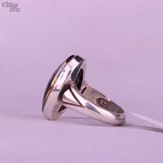 انگشتر حدید خطی مردانه