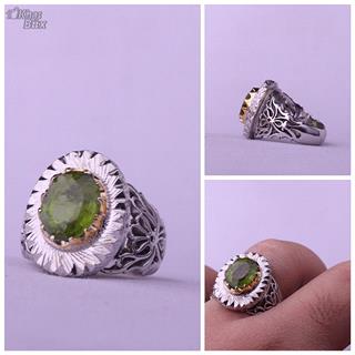 انگشتر زبرجد آفریقایی اصل مردانه