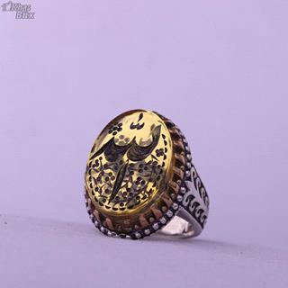 انگشتر طرح کوارتز زرد مردانه