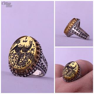 انگشتر طرح کوارتز زرد مردانه