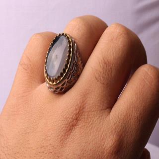 انگشتر عقیق شجری قائن اصل و طبیعی مردانه