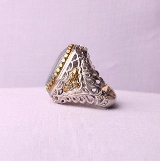 انگشتر عقیق شجری قائن اصل و طبیعی مردانه