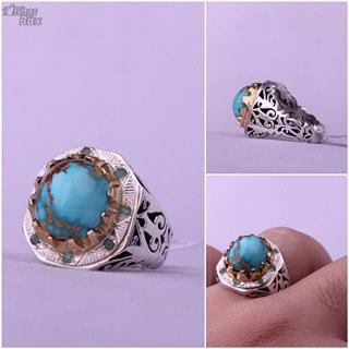 انگشتر فیروزه نیشابور مردانه