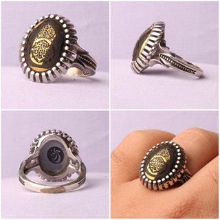 انگشتر نقره حدید صینی مردانه