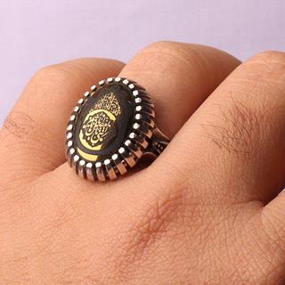 انگشتر نقره حدید صینی مردانه