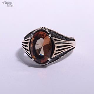 انگشتر طرح ترک اسپرت نگین الکساندریت مردانه 