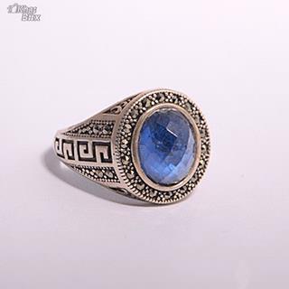 انگشتر طرح ترک اسپرت نگین کریستال اتمی مردانه