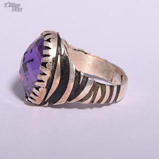 انگشتر طرح ترک اسپرت نگین کریستال اتمی مردانه 