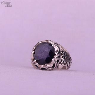 انگشتر یاقوت کبود آفریقا اصل مردانه