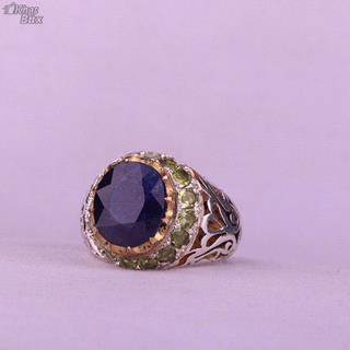 انگشتر یاقوت کبود آفریقا اصل مردانه