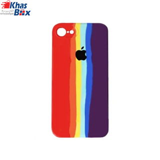 کاور سیلیکونی محافظ لنزدار رنگین کمانی مناسب برای گوشی اپل iPhone 7 / 8