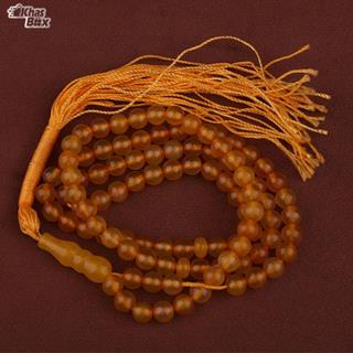 تسبیح عقیق زرد 100 دانه