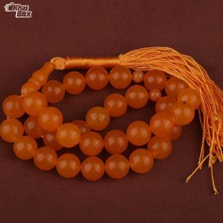 تسبیح عقیق زرد 33 دانه