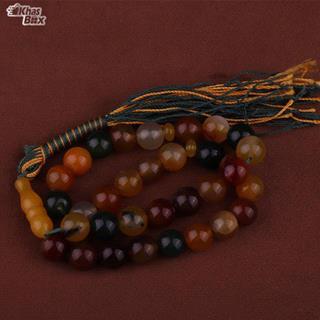 تسبیح عقیق زرد سلیمانی 33 دانه 