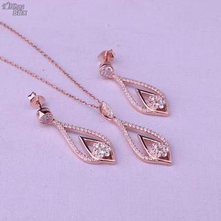 نیم ست نقره رزگلد