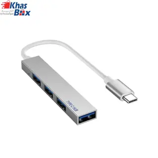 هاب 4 پورت USB-C باسئوس مدل Metal Gleam Series