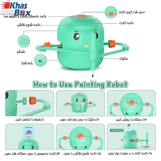 ربات اسباب بازی مدل نقاش